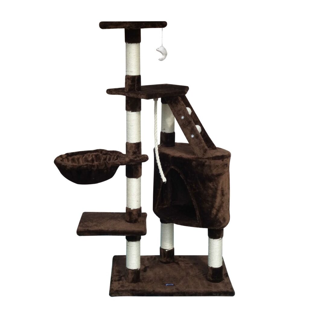 Δέντρο για γάτες Gloria 55 x 40 x 120 cm Καφέ Ξύλο χαρτί Σιζάλ
