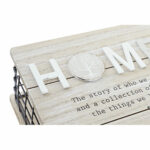 Διακοσμητικό κουτί DKD Home Decor Μαύρο Φυσικό Μέταλλο Ξύλο MDF