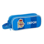 Διπλή Κασετίνα R. C. Deportivo de La Coruña Μπλε 21 x 8 x 6 cm