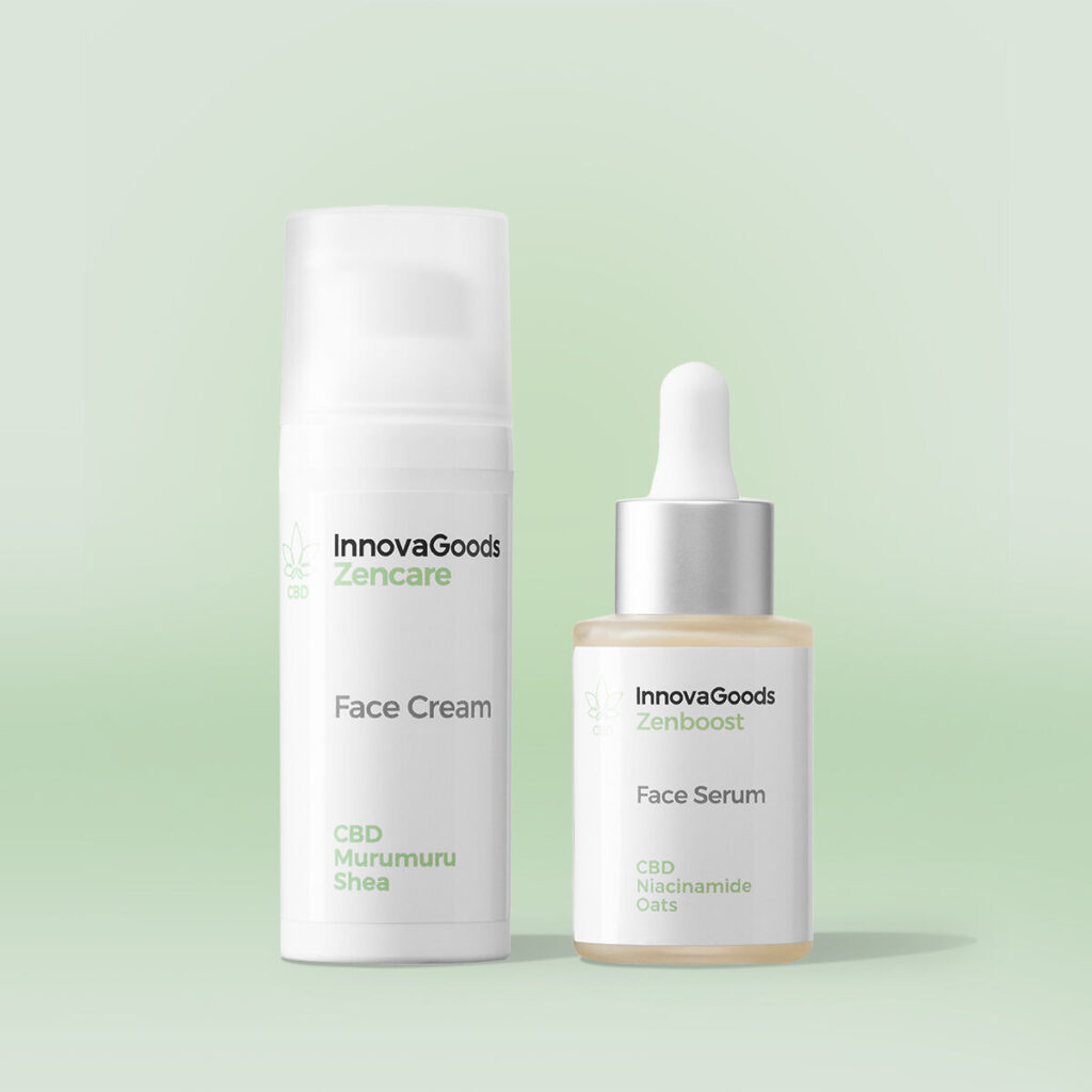 Διπλό Πακέτο Ενυδάτωσης Προσώπου CBD InnovaGoods