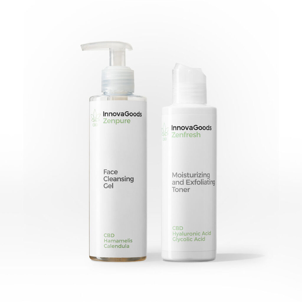 Διπλό Πακέτο Καθαρισμού Προσώπου CBD InnovaGoods