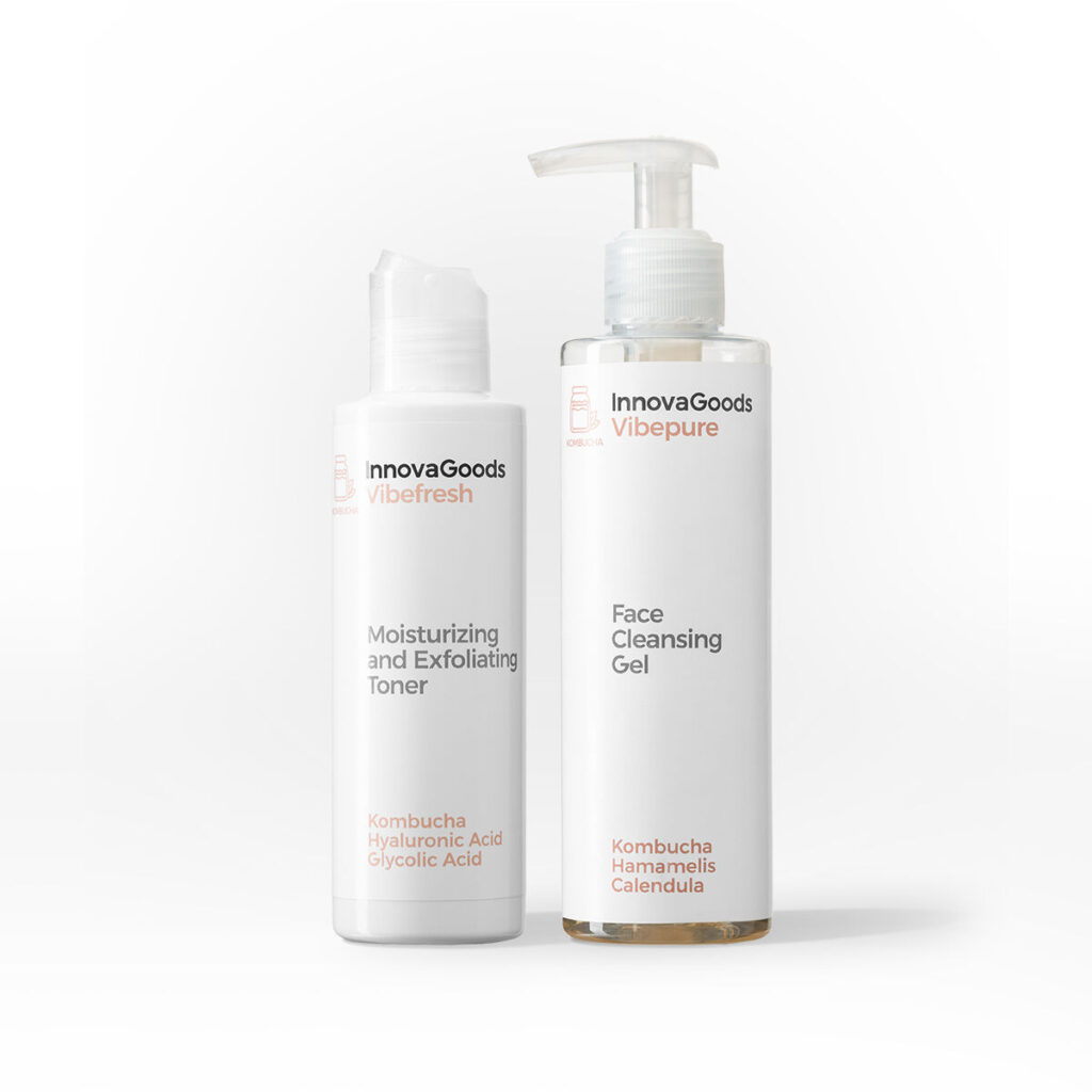 Διπλό Πακέτο Καθαρισμού Προσώπου Kombucha InnovaGoods