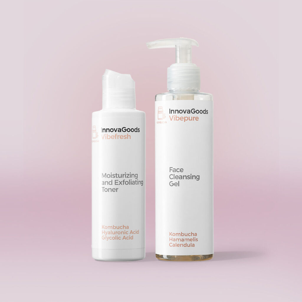 Διπλό Πακέτο Καθαρισμού Προσώπου Kombucha InnovaGoods