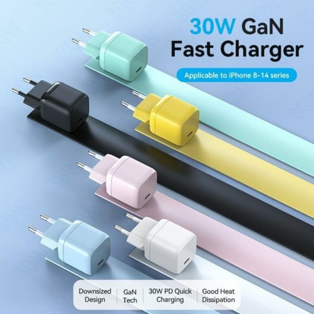 Φορτιστής Τοίχου Vention FAKW0-EU 30 W USB-C Κίτρινο