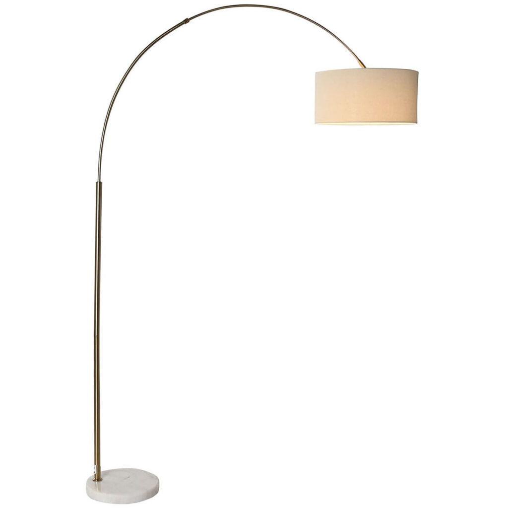 Φωτιστικό Δαπέδου Home ESPRIT Λευκό Μπεζ Χρυσό 126 x 40 x 193 cm