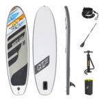 Φουσκωτή Κυματοσανίδα Paddle Surf με Αξεσουάρ Bestway Hydro-Force Λευκό 305 x 84 x 12 cm