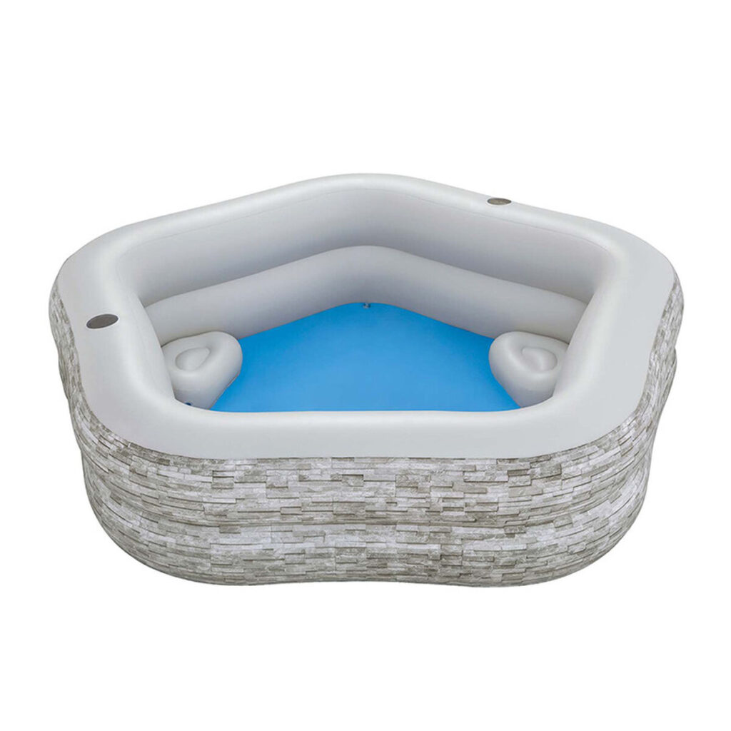 Φουσκωτή Πισίνα Bestway Γκρι 213 x 206 x 53 cm