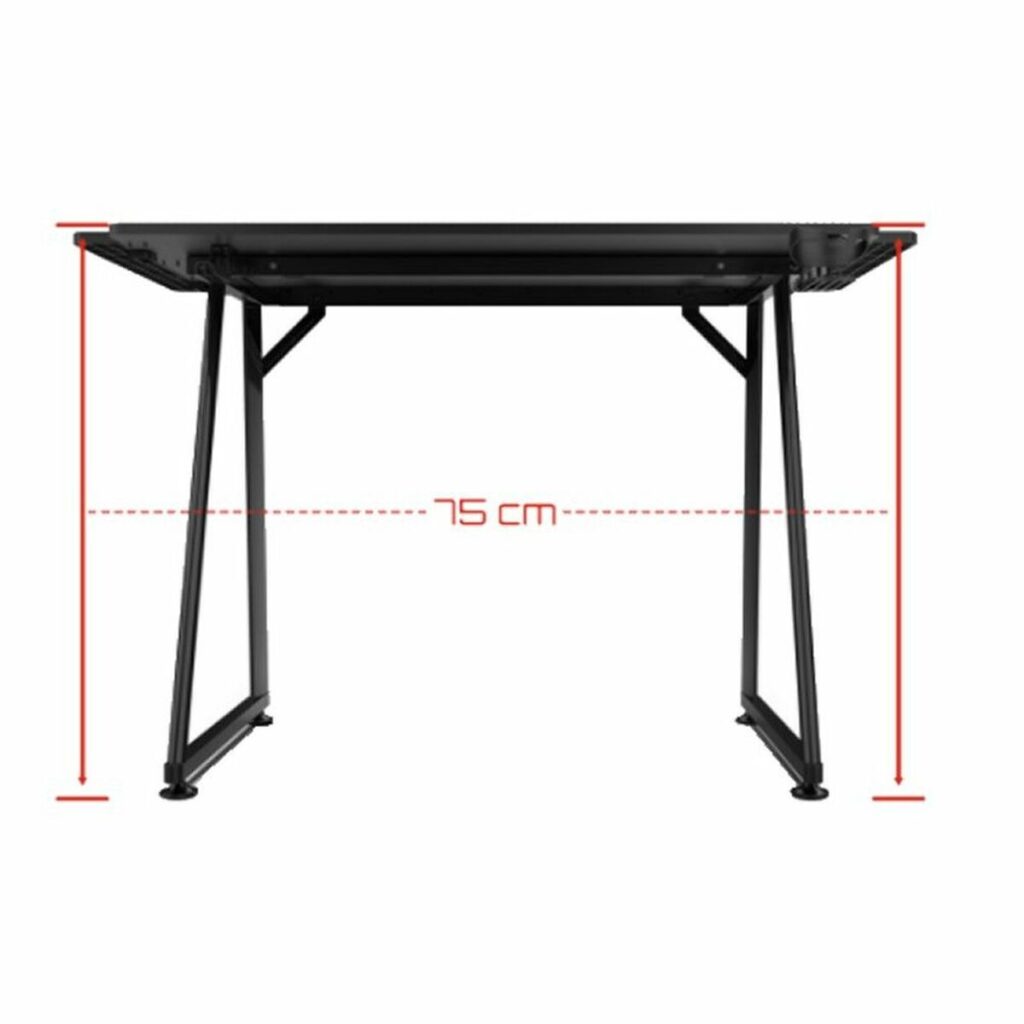 Γραφείο GAMING DRIFT DRDZ75 Μαύρο Μαύρο/Κόκκινο 100 x 60 cm