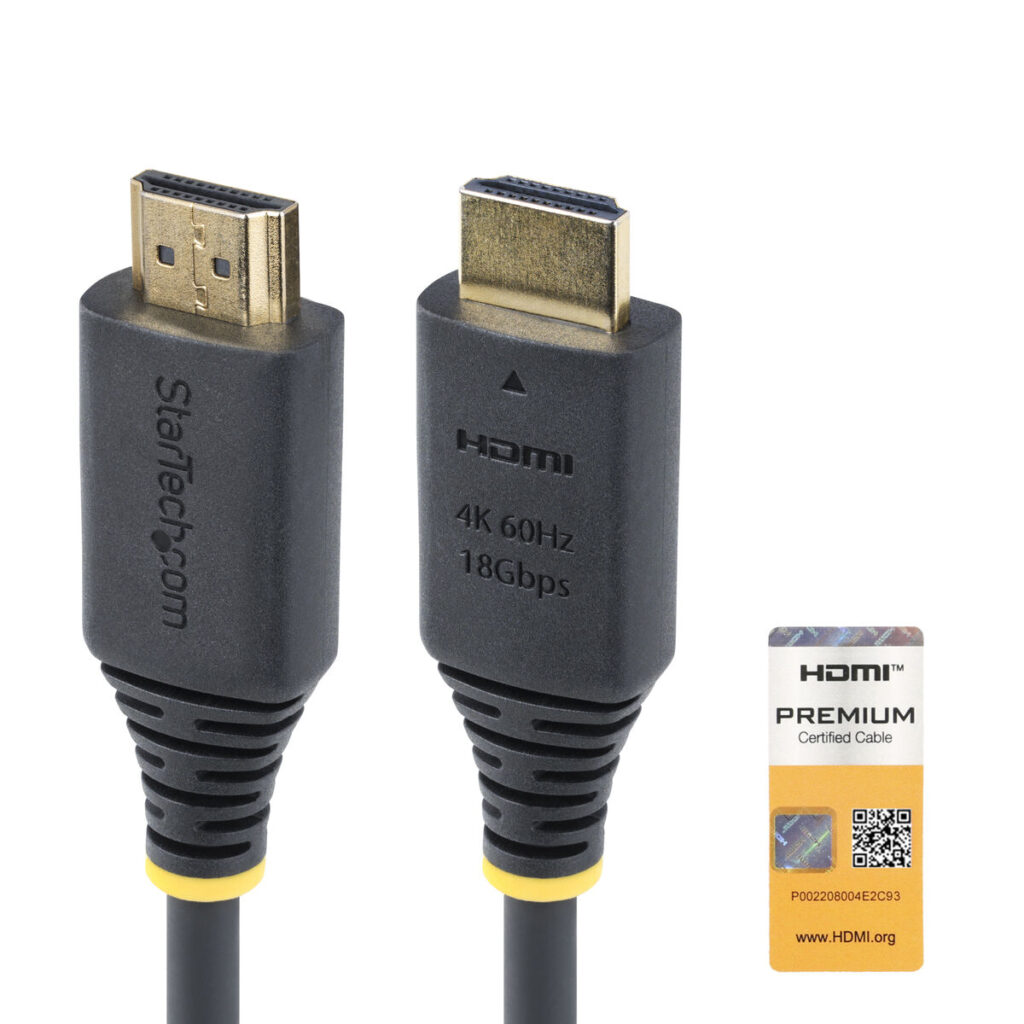 Καλώδιο HDMI Startech PREMIUM Μαύρο 1,5 m