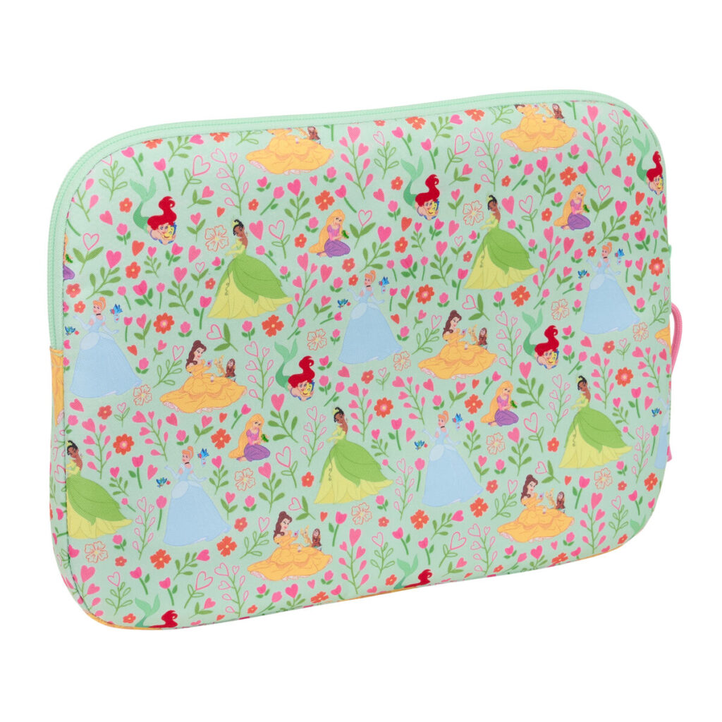 Κάλυμμα για Laptop Disney Princess Bloom Πράσινο Ροζ 15,6'' 39,5 x 27,5 x 3,5 cm