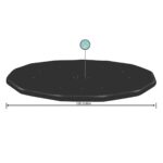 Καλύμματα πισίνας Bestway Μαύρο Ø 401 cm (1 μονάδα)
