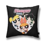 Κάλυψη μαξιλαριού Powerpuff Girls Powerpuff B Μαύρο Πολύχρωμο 45 x 45 cm