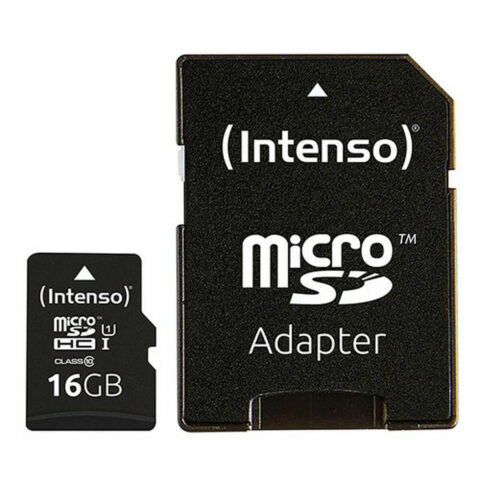 Κάρτα Μνήμης Micro SD με Αντάπτορα INTENSO 16 GB