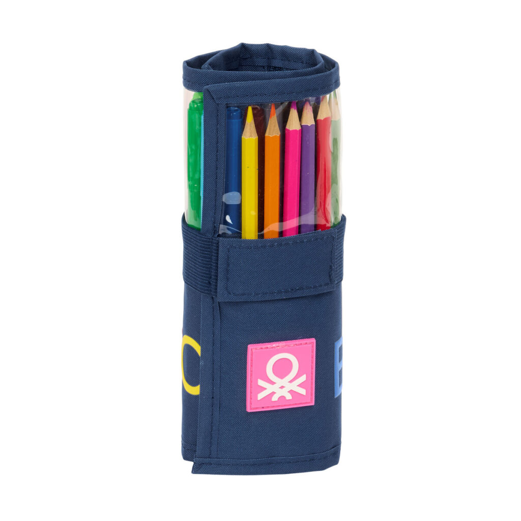 Κασετίνα Benetton Damero Ναυτικό Μπλε 7 x 20 x 7 cm 27 Τεμάχια