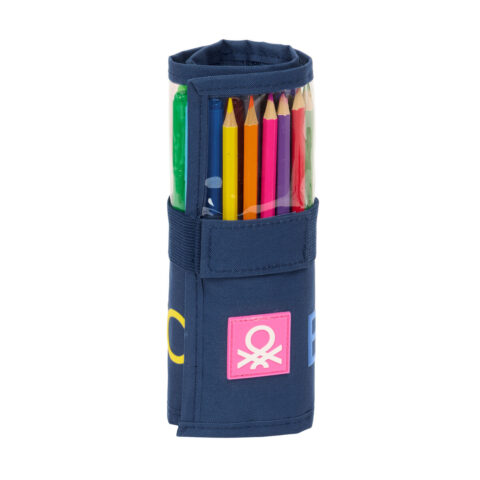 Κασετίνα Benetton Damero Ναυτικό Μπλε 7 x 20 x 7 cm 27 Τεμάχια