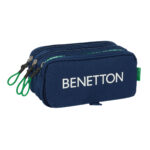 Κασετίνα Benetton Green Ναυτικό Μπλε 21,5 x 10 x 8 cm