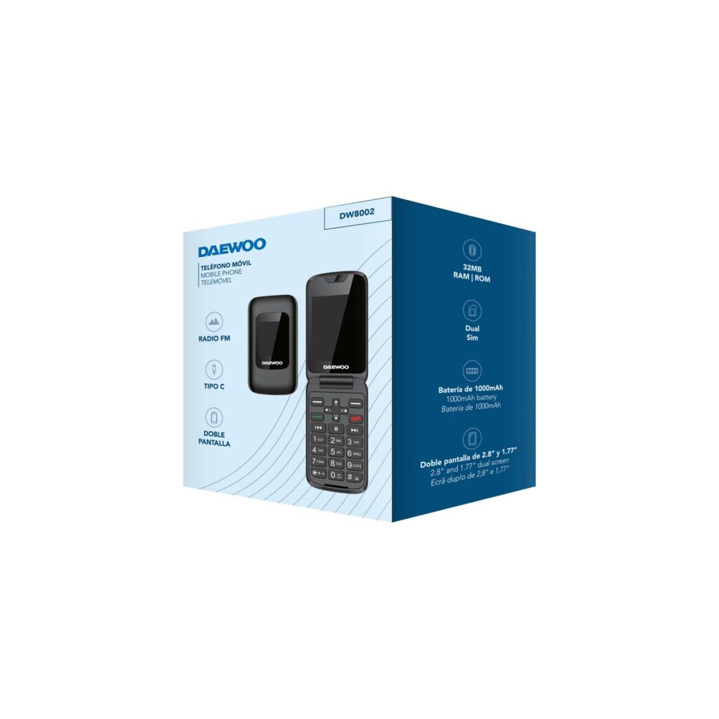 Κινητό Τηλέφωνο για Ηλικιωμένους Daewoo 2,8" 32 GB Μαύρο