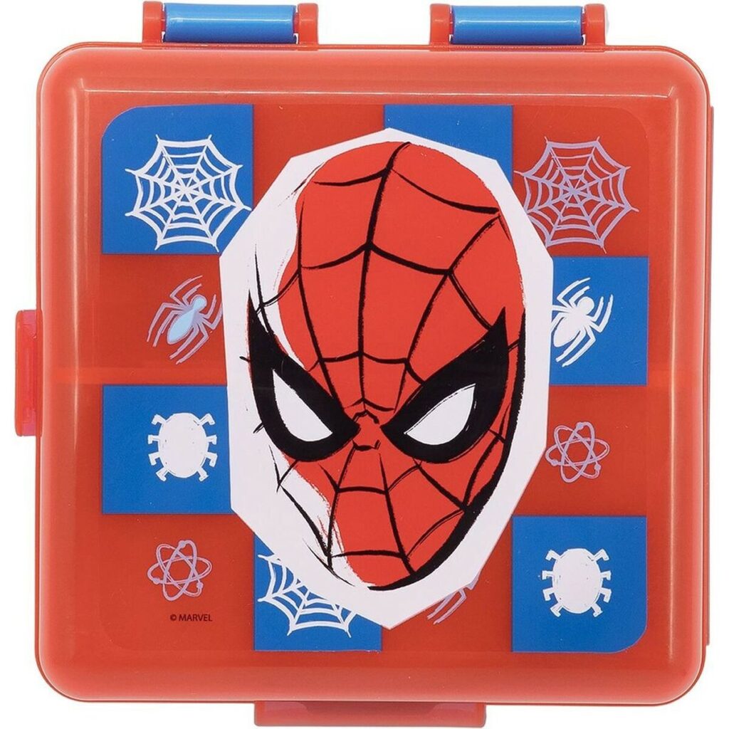 Κουτί Φαγητού με Θήκες Spider-Man CZ11274 Πολύχρωμο Πλαστική ύλη