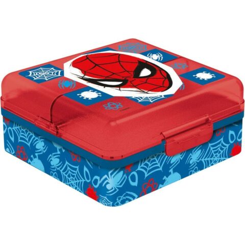 Κουτί Φαγητού με Θήκες Spider-Man CZ11274 Πολύχρωμο Πλαστική ύλη