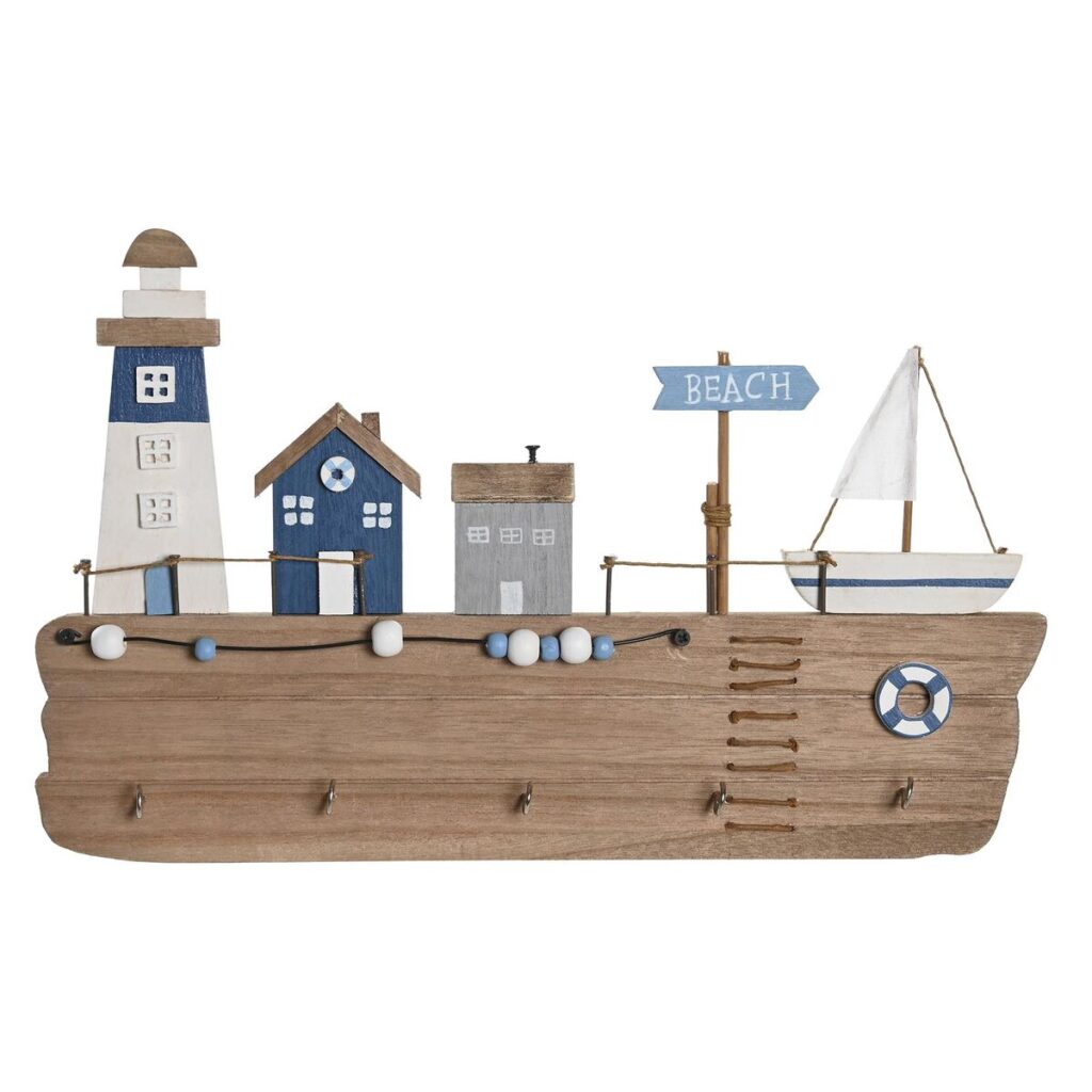 Κρεμάστρα τοίχου DKD Home Decor Ξύλο MDF (34,5 x 1,5 x 21,5 cm)