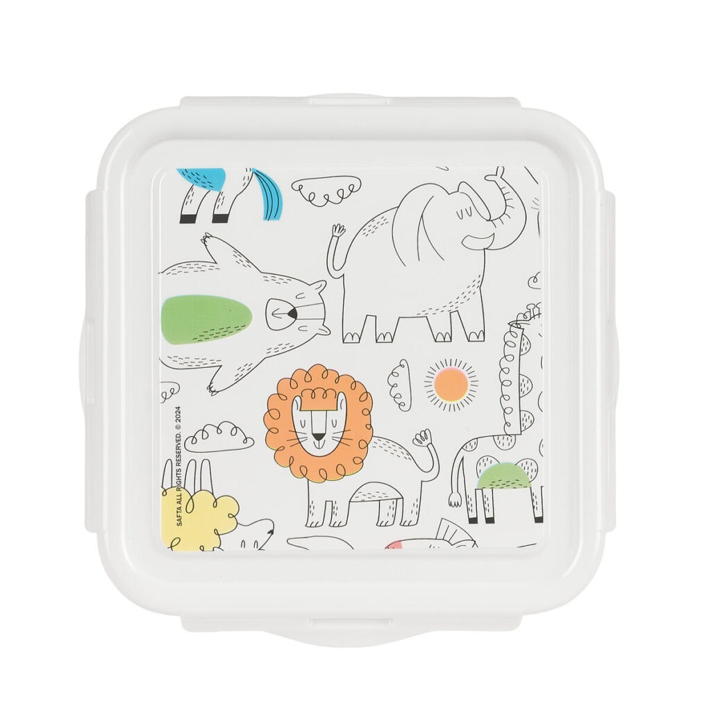 Κυτίο Γεύματος Safta Zoo Μπεζ 13 x 7.5 x 13 cm