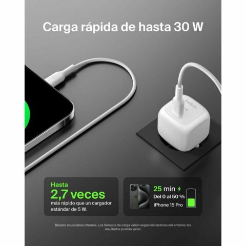 Lightning Καλώδιο Belkin WCA008KQWH Λευκό 30 W