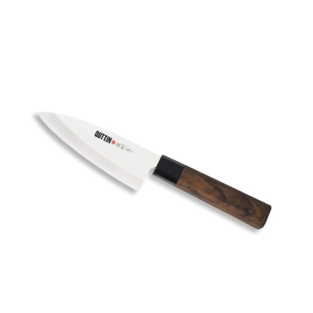 Μαχαίρι Κουζίνας Quttin DEBA Takamura Καφέ Ασημί 11 cm (12 Μονάδες)