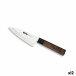 Μαχαίρι Κουζίνας Quttin DEBA Takamura Καφέ Ασημί 11 cm (12 Μονάδες)