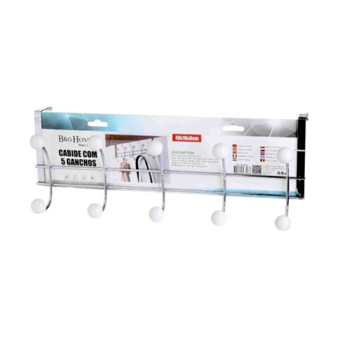 Μεταλλική κρεμάστρα πόρτας 5 θέσεων - 57603
