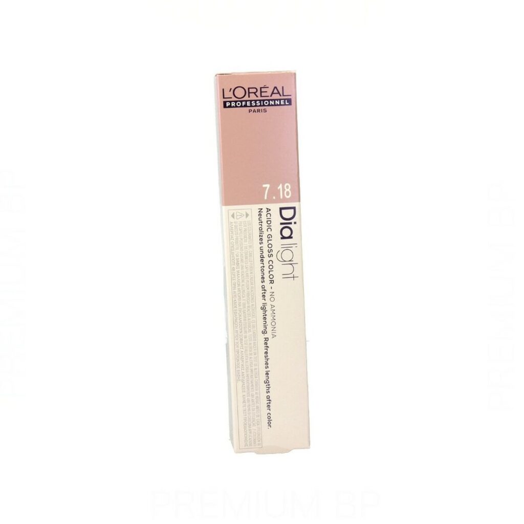 Μόνιμη Βαφή L'Oreal Professionnel Paris Dia Light Nº 7,18 Χωρίς αμμωνία 50 ml