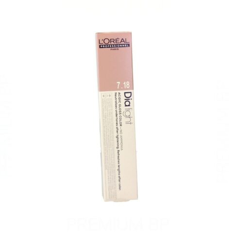 Μόνιμη Βαφή L'Oreal Professionnel Paris Dia Light Nº 7,18 Χωρίς αμμωνία 50 ml
