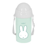 Μπουκάλι με Καπάκι και Καλαμάκι Miffy Menta Μέντα PVC 500 ml