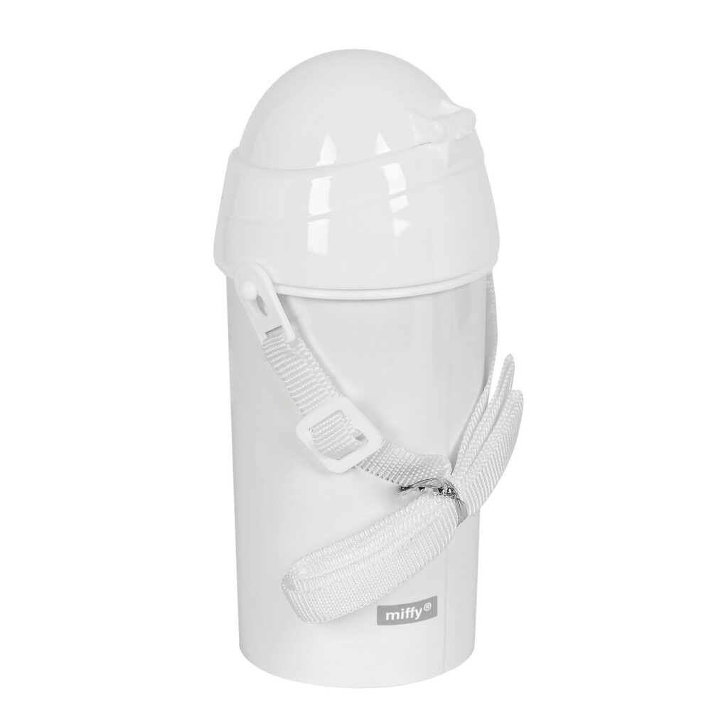 Μπουκάλι με Καπάκι και Καλαμάκι Miffy Niebla Γκρι PVC 500 ml
