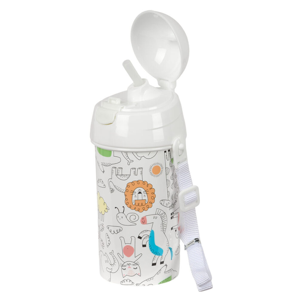Μπουκάλι νερού Safta Zoo Μπεζ PVC 500 ml