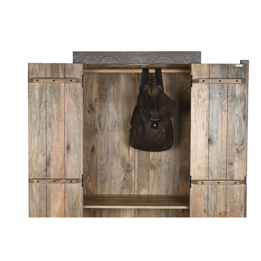Ντουλάπι Home ESPRIT Ανοιχτό καφέ Ξύλο 85,5 x 47 x 180 cm