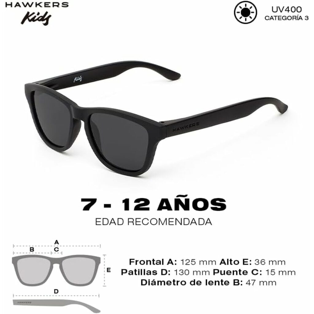 Παιδικά Γυαλιά Ηλίου Hawkers One Kids Dark Ø 47 mm Μαύρο