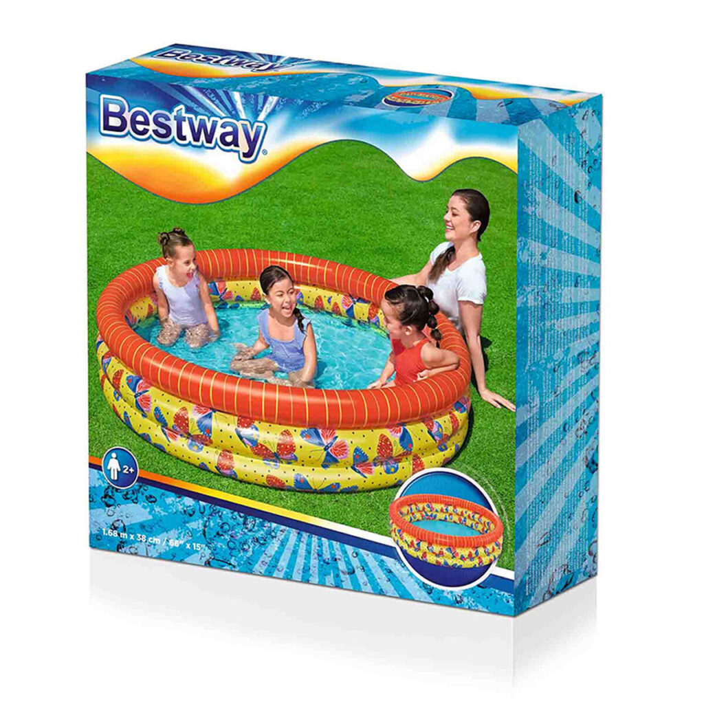 Παιδική πισίνα Bestway Πεταλούδες 168 x 38 cm
