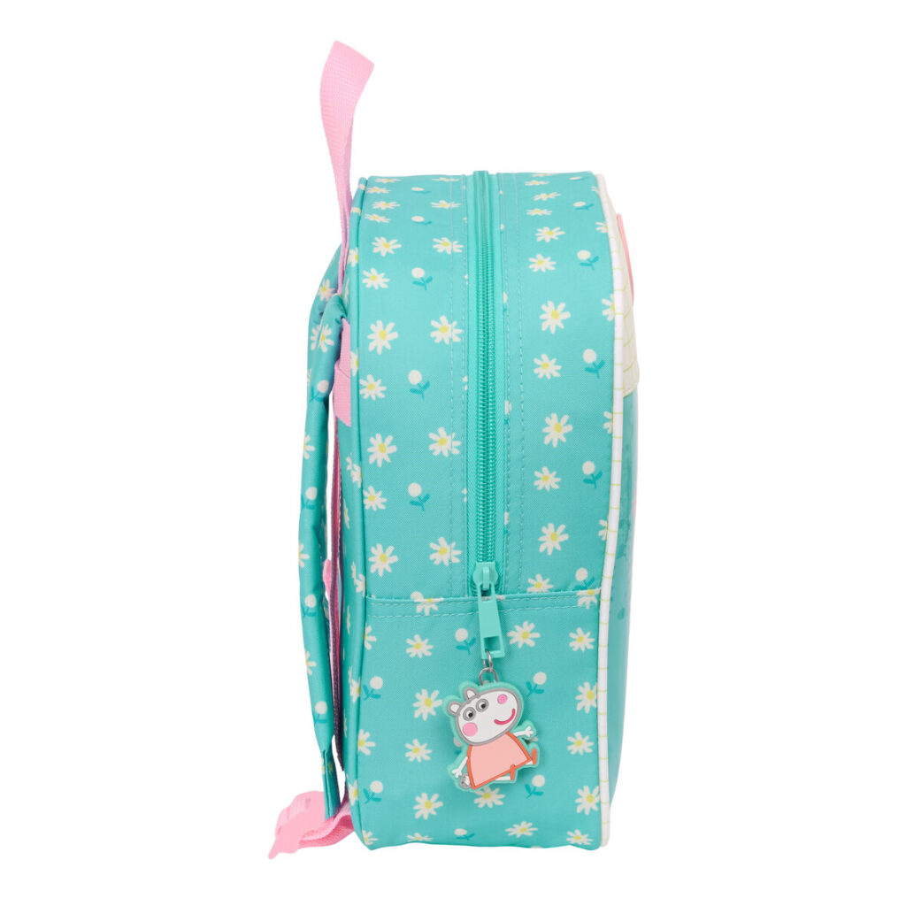 Παιδική Τσάντα Peppa Pig Pretty flowers Κίτρινο Μέντα 22 x 27 x 10 cm