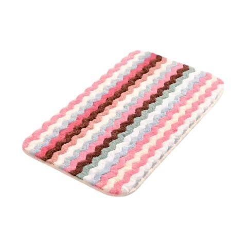 Πατάκι μπάνιου - 38x58cm - 915572 - Pink/White