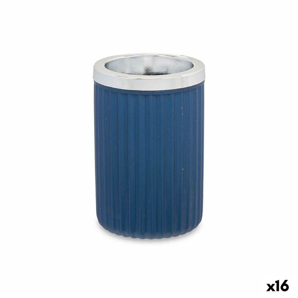 Ποτήρι Berilo 3436-5 Μπλε Πλαστική ύλη 7,5 x 11,5 x 7,5 cm (16 Μονάδες)