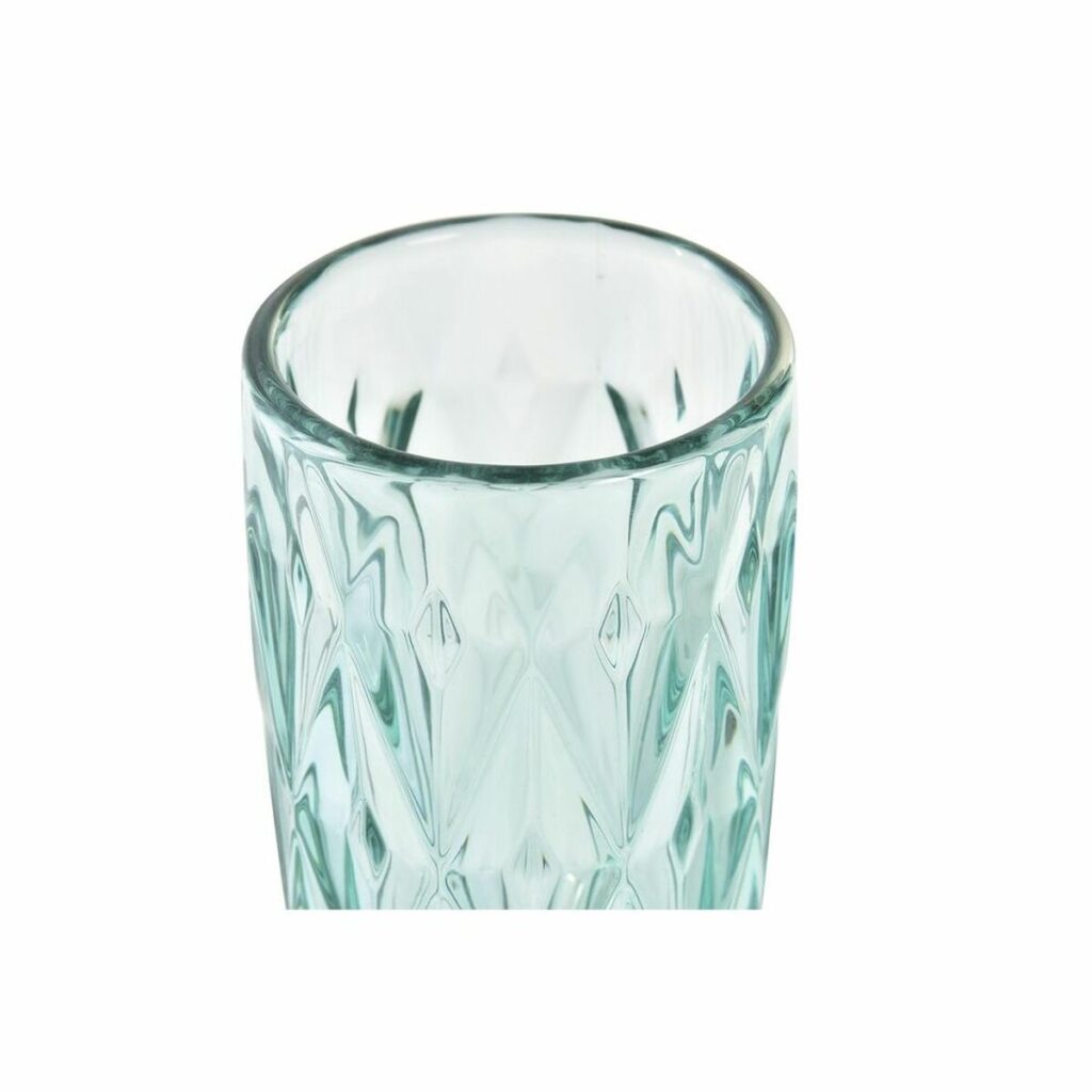 Ποτήρι Κρασί DKD Home Decor Κρυστάλλινο Τυρκουάζ (150 ml)