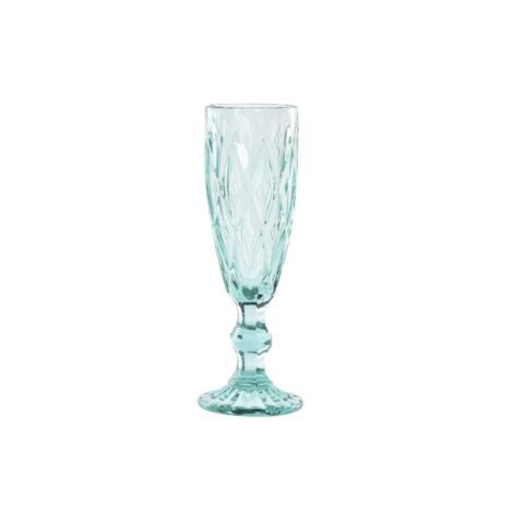 Ποτήρι Κρασί DKD Home Decor Κρυστάλλινο Τυρκουάζ (150 ml)