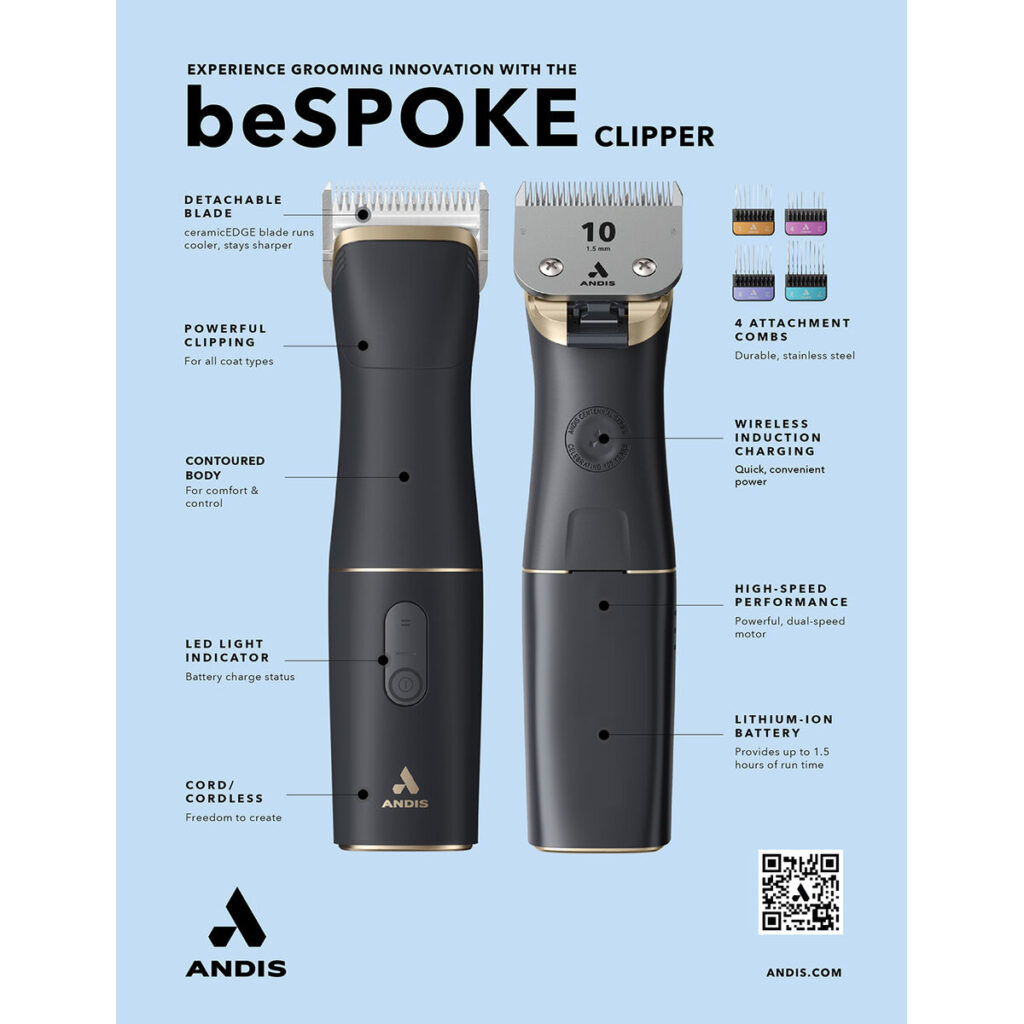 Ψαλίδι για τα κατοικίδια ζώα Andis BESPOKE Μαύρο