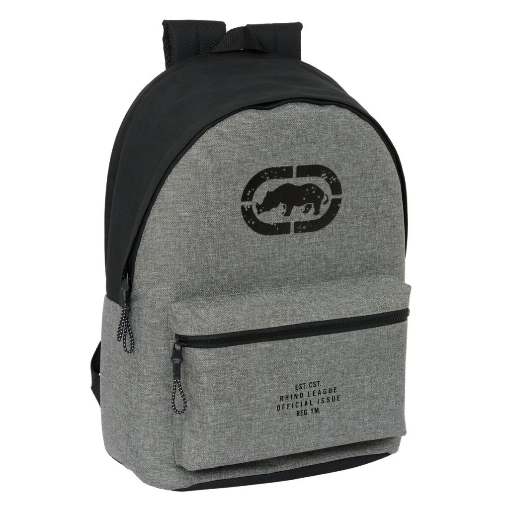 Σακίδιο για Laptop Eckō Unltd. Rhino Μαύρο Γκρι 31 x 44 x 18 cm