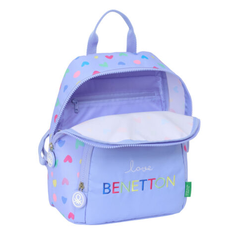 Σακίδιο Πλάτης Casual Benetton Lila Λιλά 25 x 30 x 13 cm
