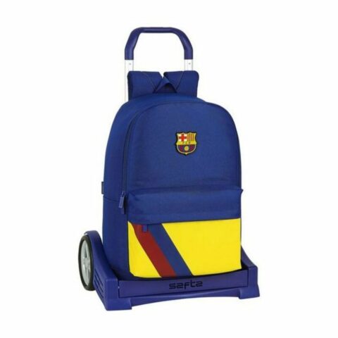 Σχολική Τσάντα με Ρόδες Evolution F.C. Barcelona Μπλε 31 x 47 x 15 cm
