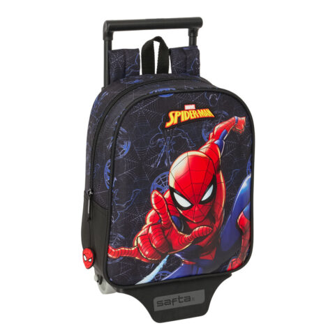 Σχολική Τσάντα με Ρόδες Spider-Man Attack Μαύρο 22 x 27 x 10 cm