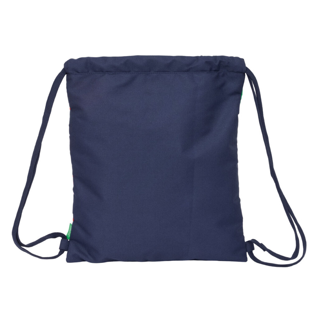 Σχολική Τσάντα με Σχοινιά Benetton Flag Ναυτικό Μπλε 35 x 40 x 1 cm
