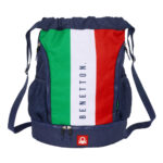 Σχολική Τσάντα με Σχοινιά Benetton Flag Ναυτικό Μπλε 35 x 40 x 1 cm