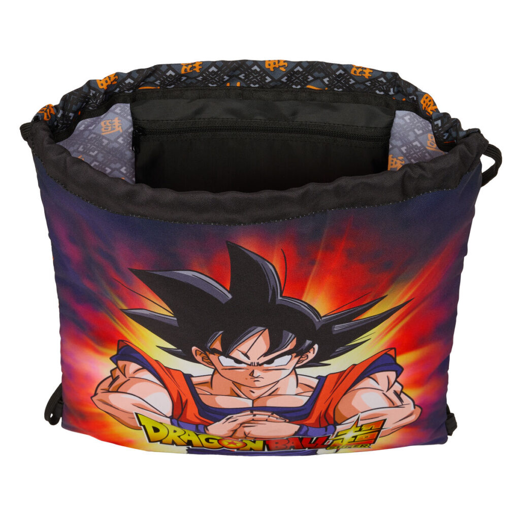 Σχολική Τσάντα με Σχοινιά Dragon Ball Μαύρο 35 x 40 x 1 cm